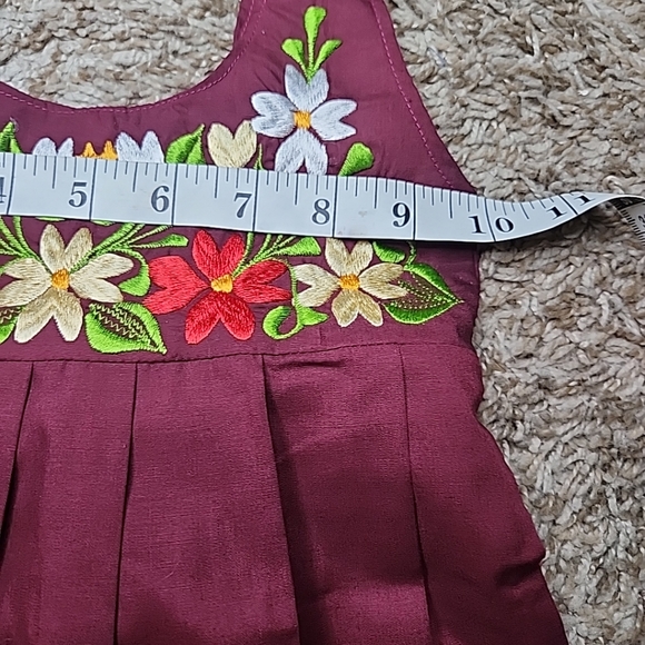 Girls Handmade Embroidery Girls Dress Sz 2 - Picture 7 of 7